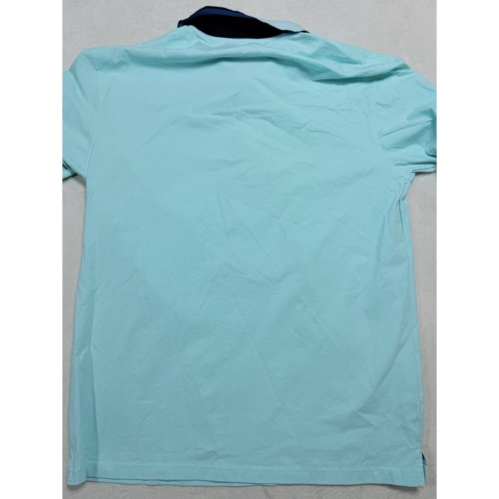 Rare Psycho Big Bunny Logo Polo Shirt XXL Mens Aqua Mint Blue 100% Cotton - Picture 2 of 13